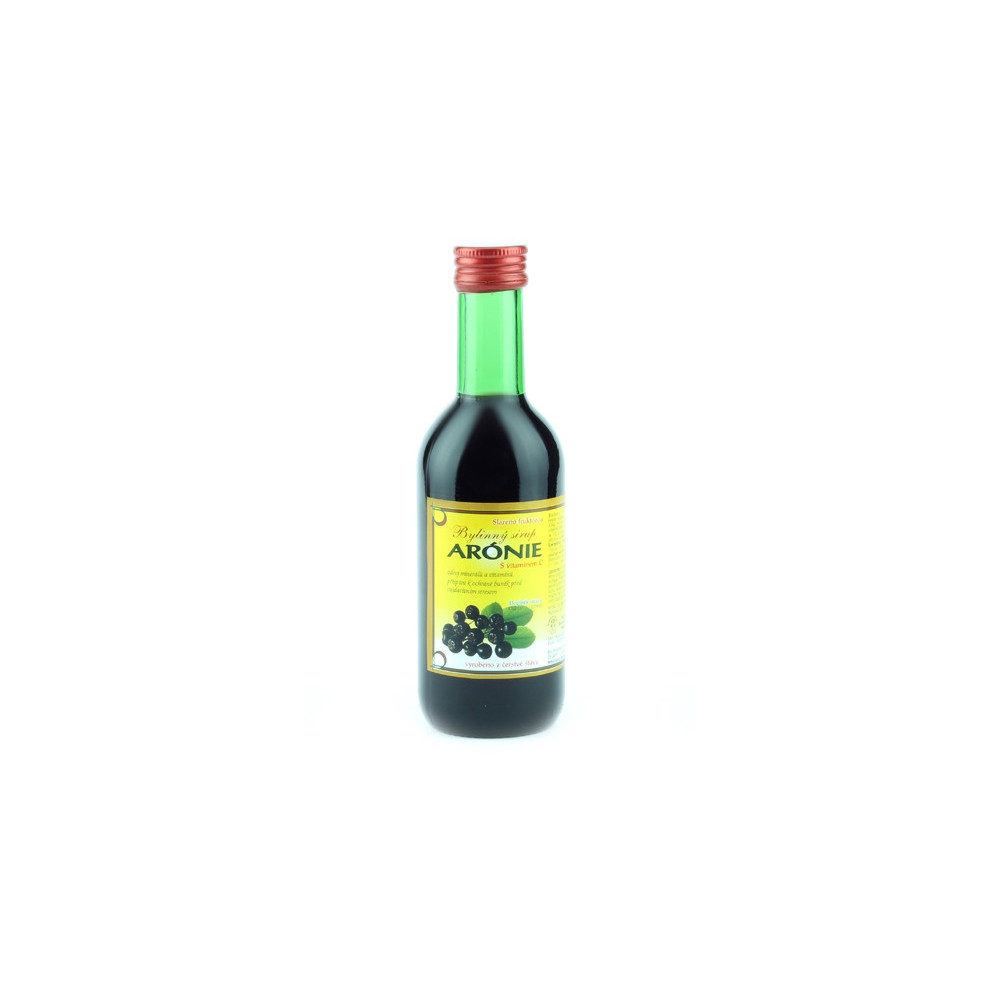 Bylinkový sirup - aronie - Klášterní officína 250ml Bylinkový sirup - aronie - Klášterní officína 250ml