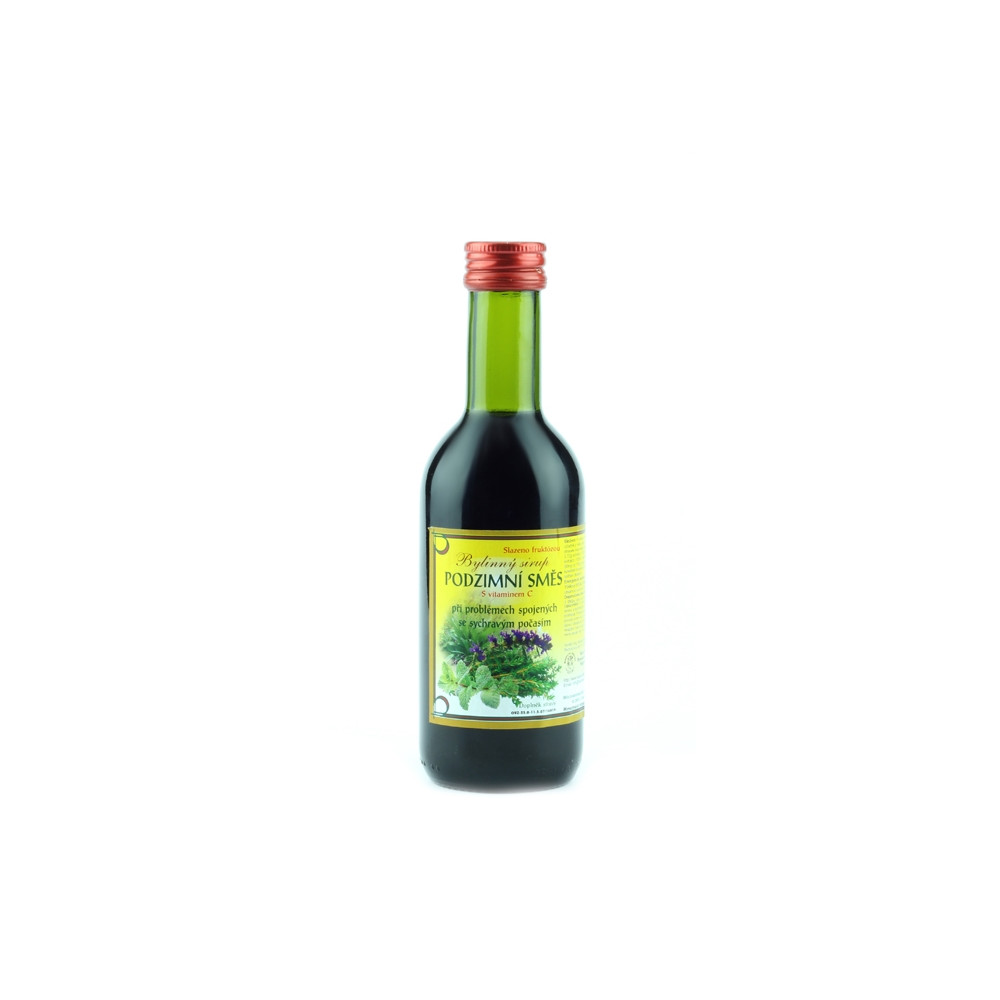 Bylinkový sirup - podzimní směs - Klášterní officína 250ml Bylinkový sirup - podzimní směs - Klášterní officína 250ml
