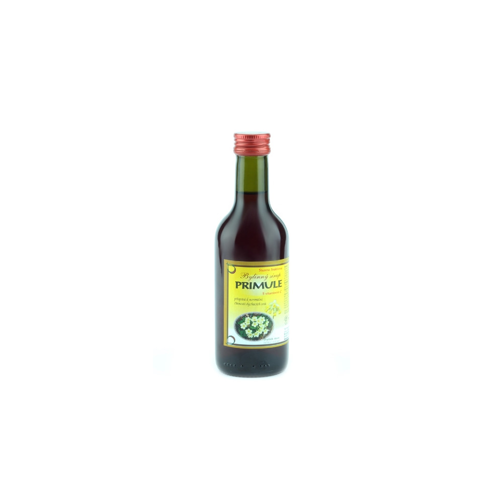 Bylinkový sirup - primule - Klášterní officína 250ml Bylinkový sirup - primule - Klášterní officína 250ml