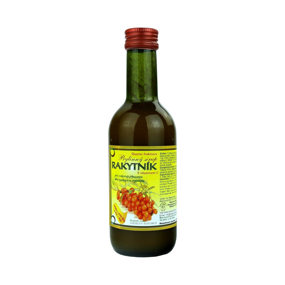 Bylinkový sirup - rakytník - Klášterní officína 250ml