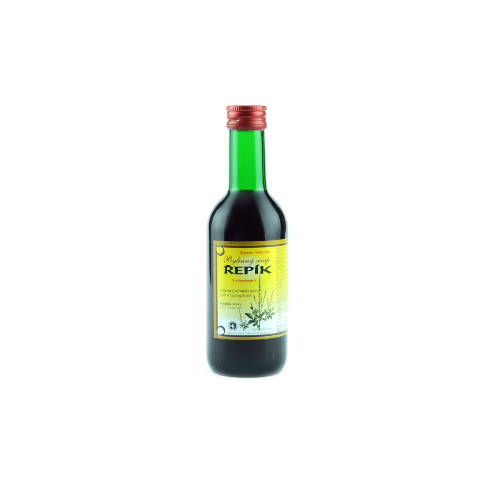 Bylinkový sirup - řepík - Klášterní officína 250ml Bylinkový sirup - řepík - Klášterní officína 250ml