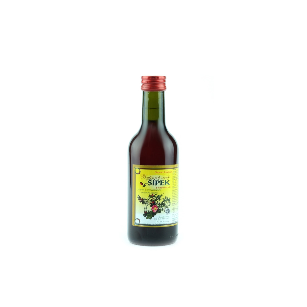 Bylinkový sirup - šípek - Klášterní officína 250ml Bylinkový sirup - šípek - Klášterní officína 250ml