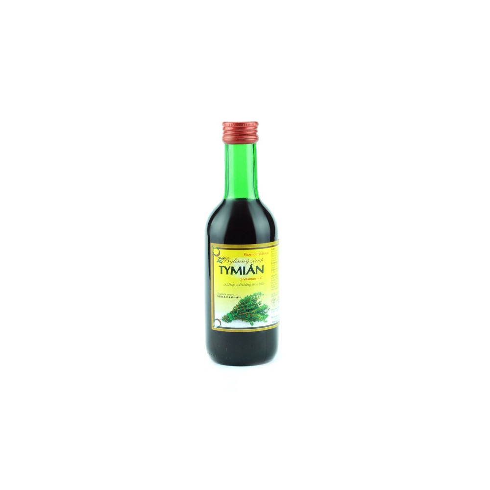 Bylinkový sirup - tymián - Klášterní officína 250ml Bylinkový sirup - tymián - Klášterní officína 250ml