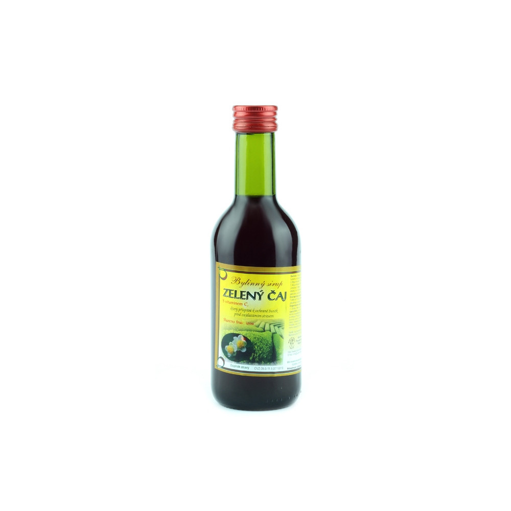 Bylinkový sirup - zelený čaj - Klášterní officína 250ml Bylinkový sirup - zelený čaj - Klášterní officína 250ml