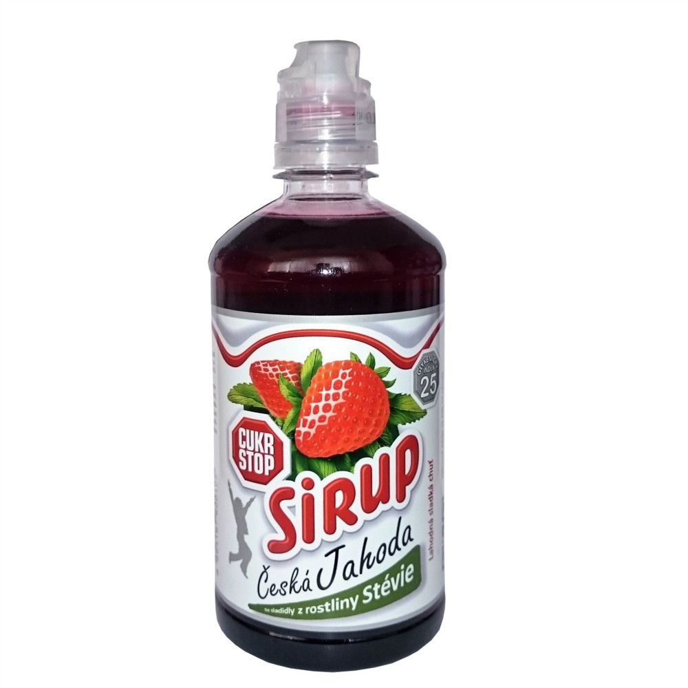 Sirup česká jahoda - CUKR STOP 650g