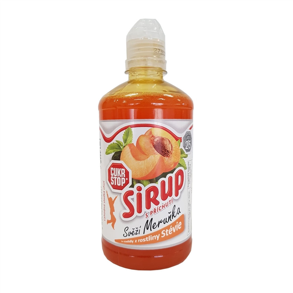 Sirup svěží meruňka - CUKR STOP 650g Sirup svěží meruňka - CUKR STOP 650g