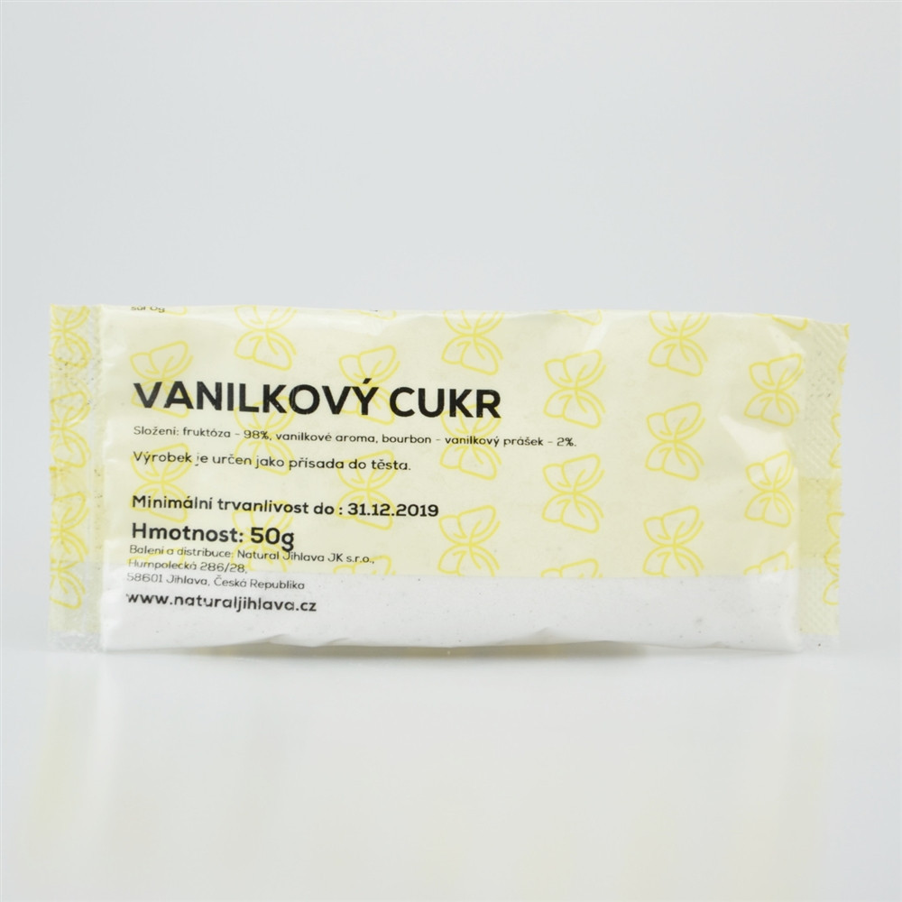 Cukr vanilkový s fruktózou - Natural 50g