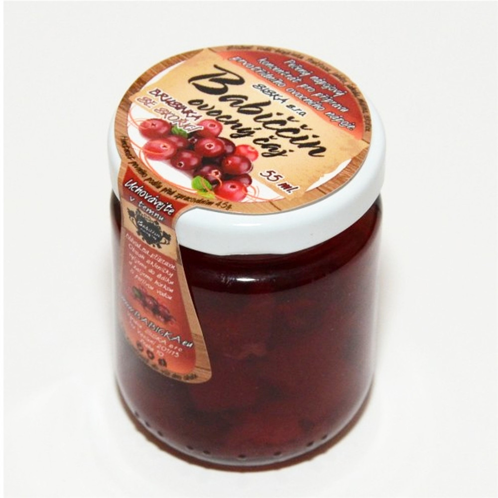 Babiččin ovocný čaj - brusinka se skořicí 55ml Babiččin ovocný čaj - brusinka se skořicí 55ml