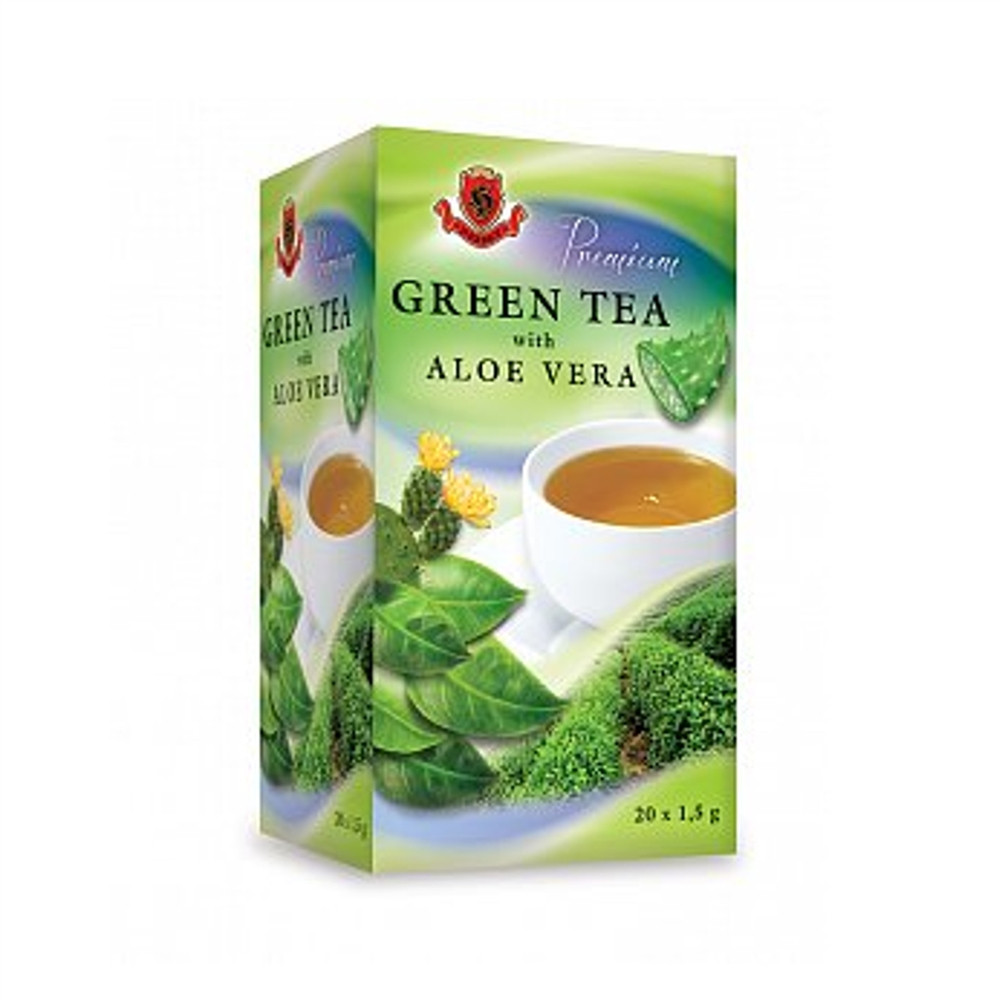 Čaj zelený s aloe vera - Herbex 30g