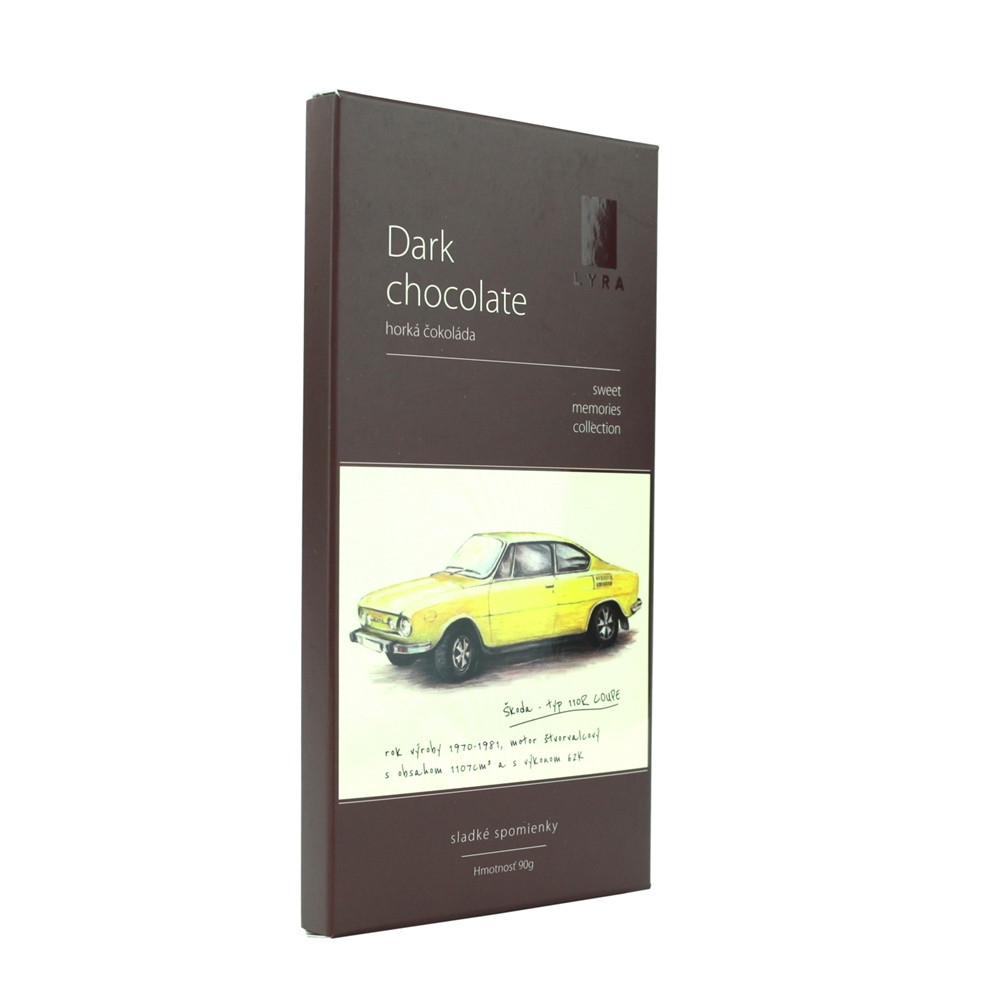 Čokoláda - DARK CHOCOLATE ŠKODA 110R 90g Čokoláda - DARK CHOCOLATE ŠKODA 110R 90g
