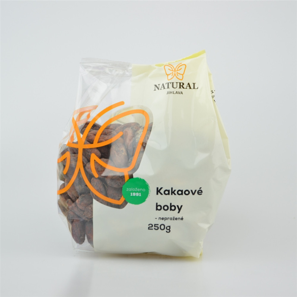 Kakaové boby nepražené - Natural 250g