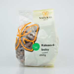 Kakaové boby pražené - Natural 250g