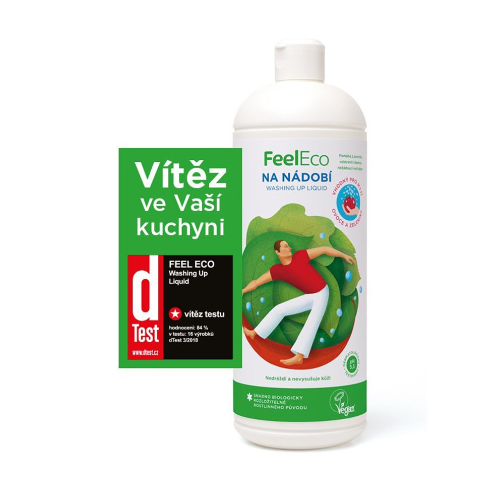 Prostředek na mytí nádobí - ovoce - Feel Eco 1000ml