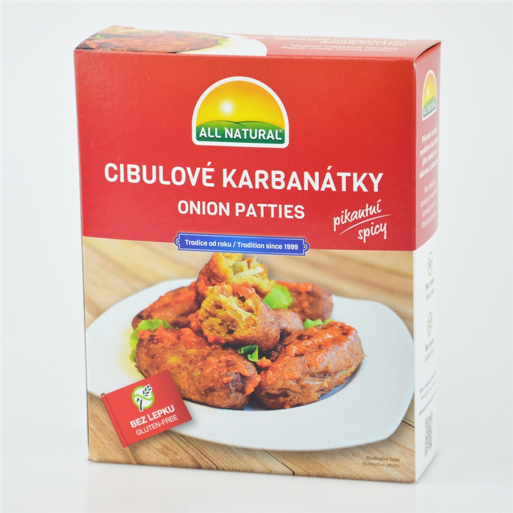 Cibulové karbanátky pikantní - Natural Way 200g Cibulové karbanátky pikantní - Natural Way 200g