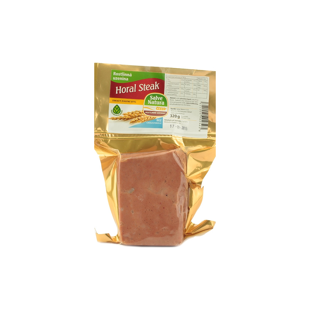 Horal steak - rostlinná uzenina - Salve Natura 320g Horal steak - rostlinná uzenina - Salve Natura 320g