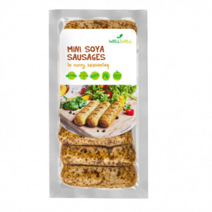 Mini klobásky na grilování kari - WELLWELL 180g