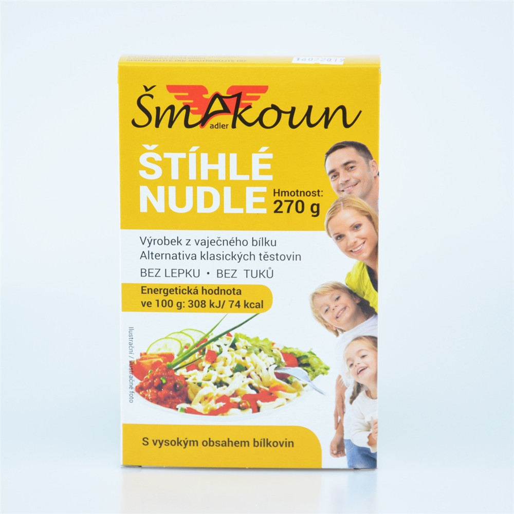 Štíhlé nudle - Šmakoun 270g Štíhlé nudle - Šmakoun 270g