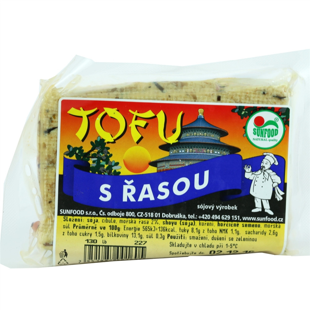 Tofu s řasou - Sunfood 100g