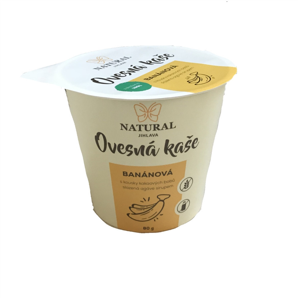 Ovesná kaše bez lepku banánová - Natural 80g Ovesná kaše bez lepku banánová - Natural 80g