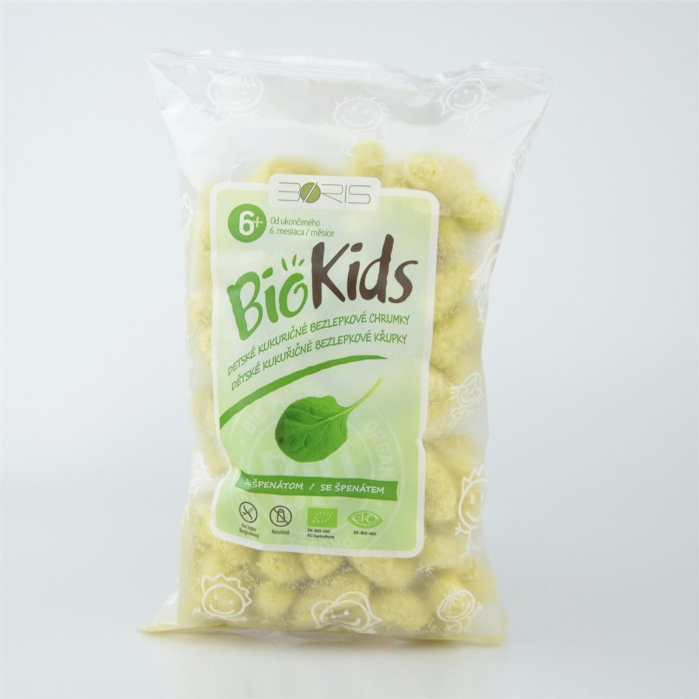 Dětské bezlepkové křupky se špenátem BIO - BioKids 55g