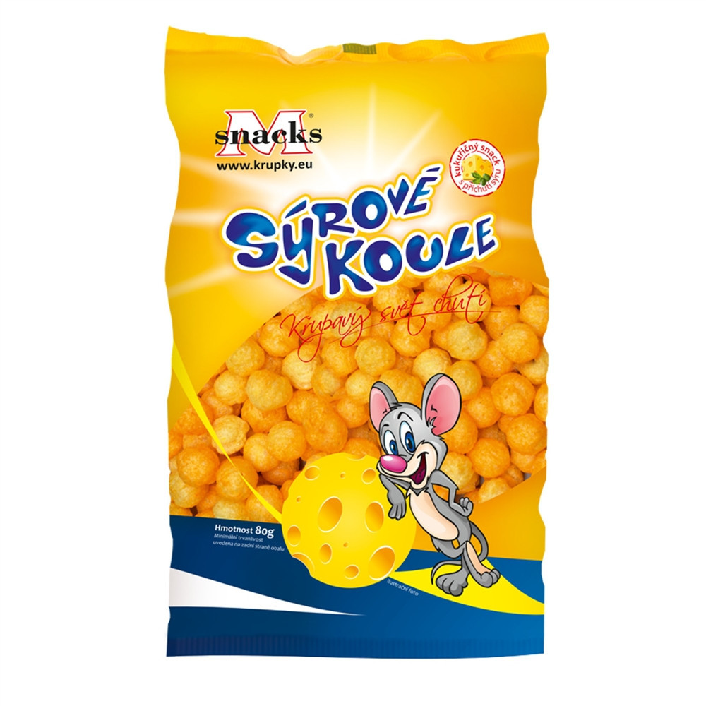 Sýrové koule - M snacks 80g Sýrové koule - M snacks 80g