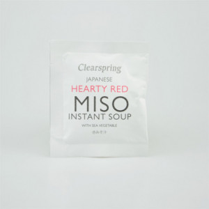 Miso instantní polévka vydatně červená s mořskými řasami - Clearspring 10g