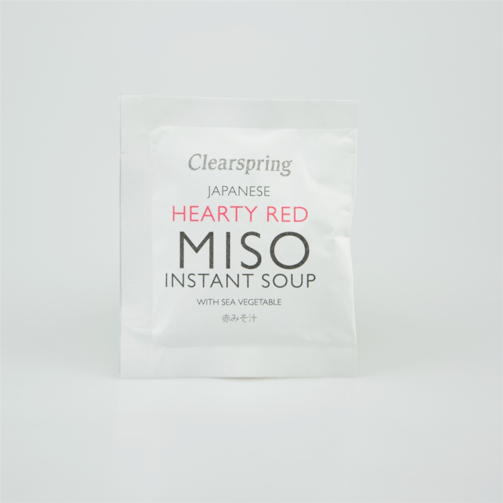 Miso instantní polévka vydatně červená s mořskými řasami - Clearspring 10g