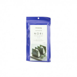Mořské řasy Nori - plátky Clearspring 25g
