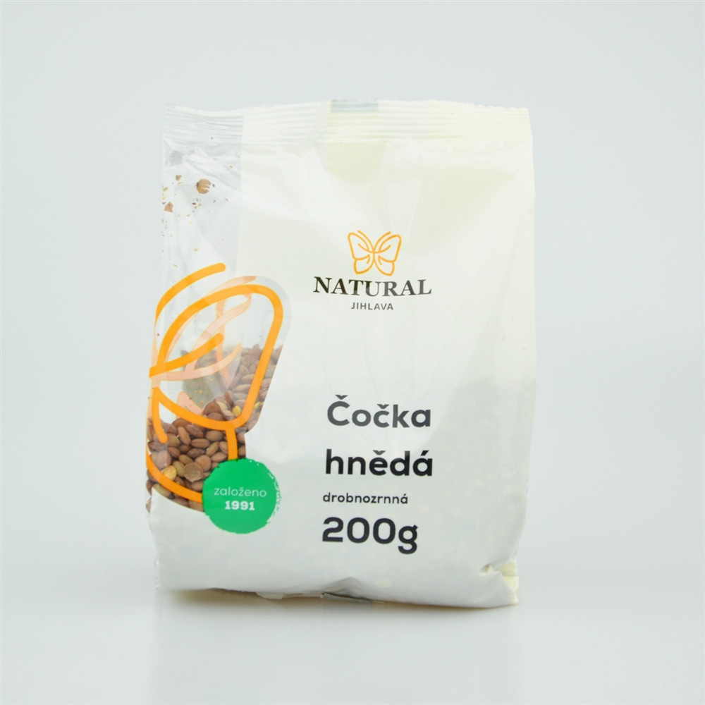 Čočka hnědá drobnozrnná - Natural 200g Čočka hnědá drobnozrnná - Natural 200g