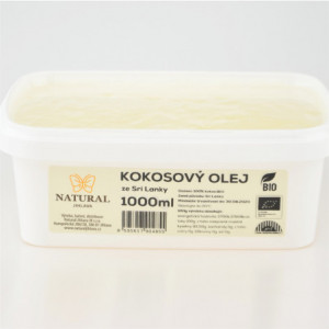 Olej kokosový BIO rafinovaný - Natural 1000ml