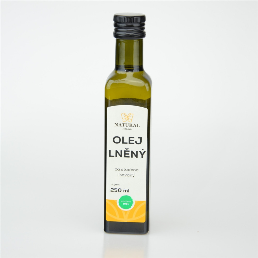 Olej lněný za studena lisovaný - Natural 250ml