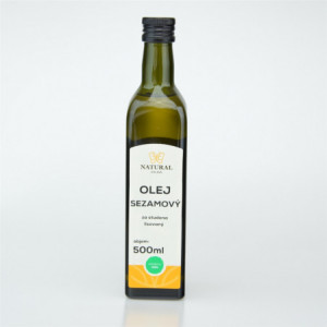 Olej sezamový za studena lisovaný - Natural 500ml