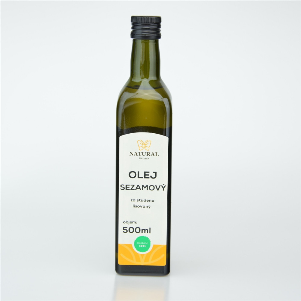 Olej sezamový za studena lisovaný - Natural 500ml