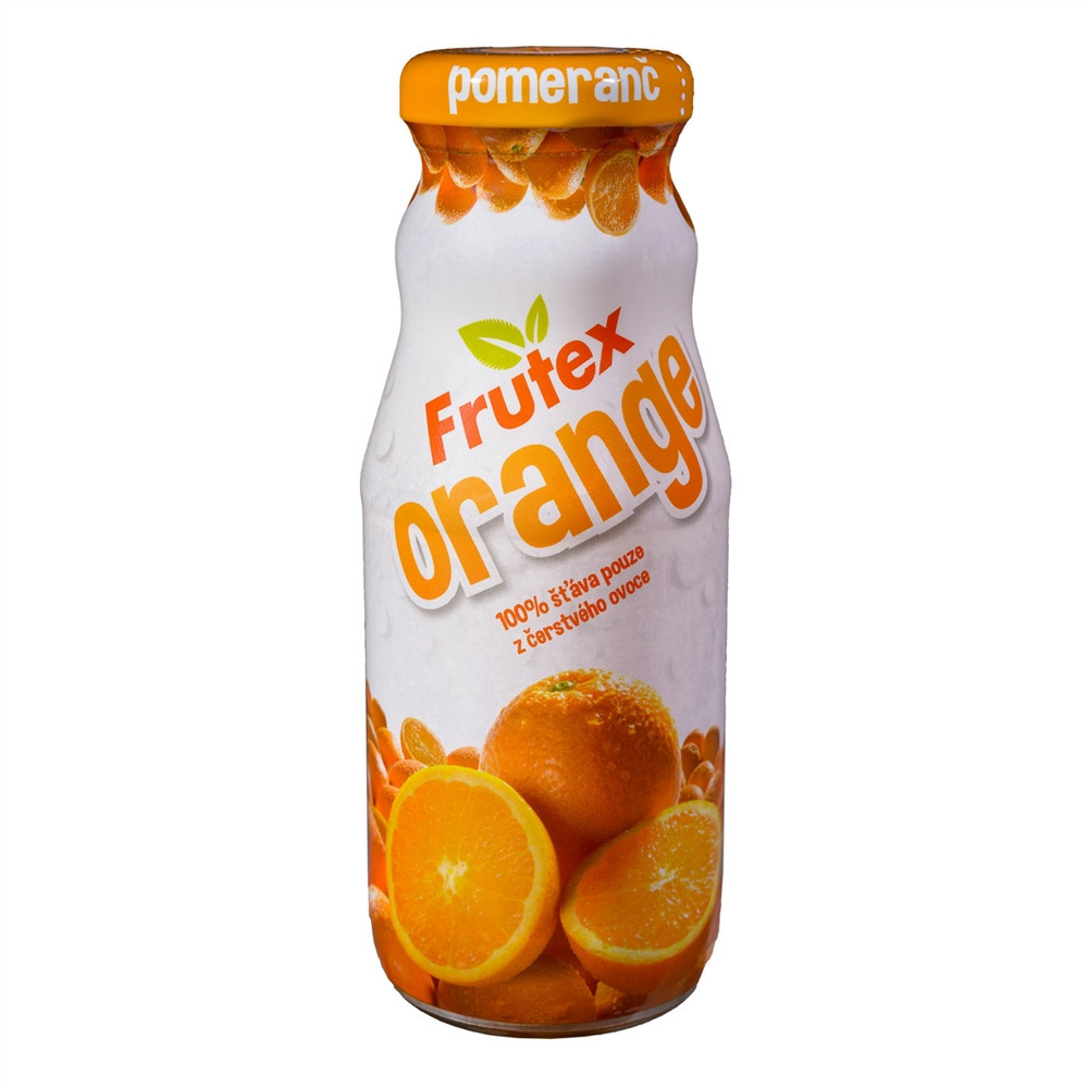 100% šťáva z čerstvého ovoce - pomeranč - Frutex 200ml Akce sleva 20%