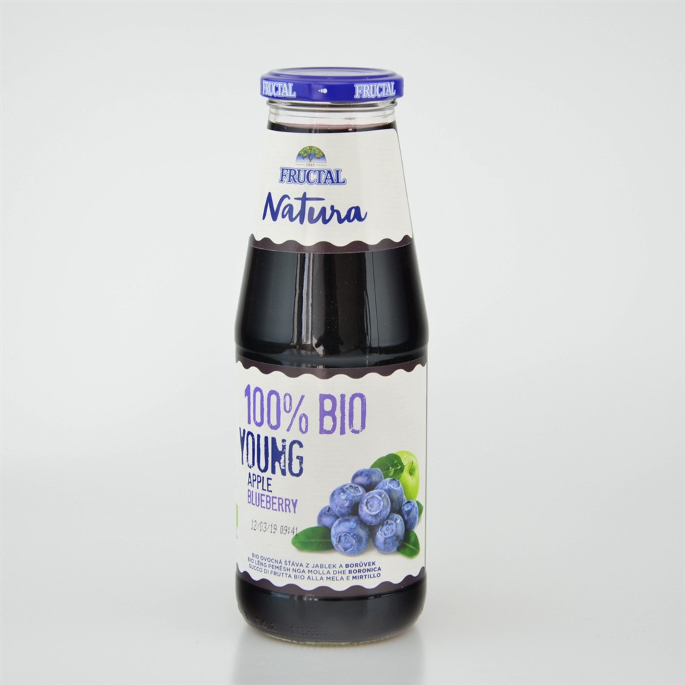 BIO šťáva z jablek a borůvek - Fructal 700ml