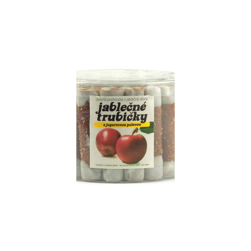 Jablečné trubičky s jogurtovou polevou dóza - Trutna 450g