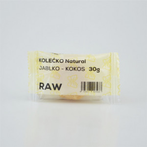 RAW kolečko jablko - kokos - Natural 30g