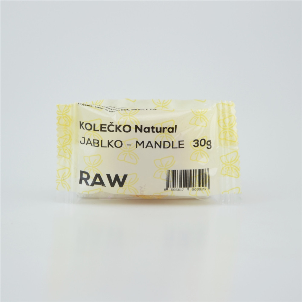 RAW kolečko jablko - mandle - Natural 30g RAW kolečko jablko - mandle - Natural 30g