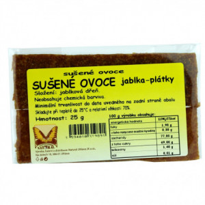 Sušené ovoce jablka-plátky - Natural 25g