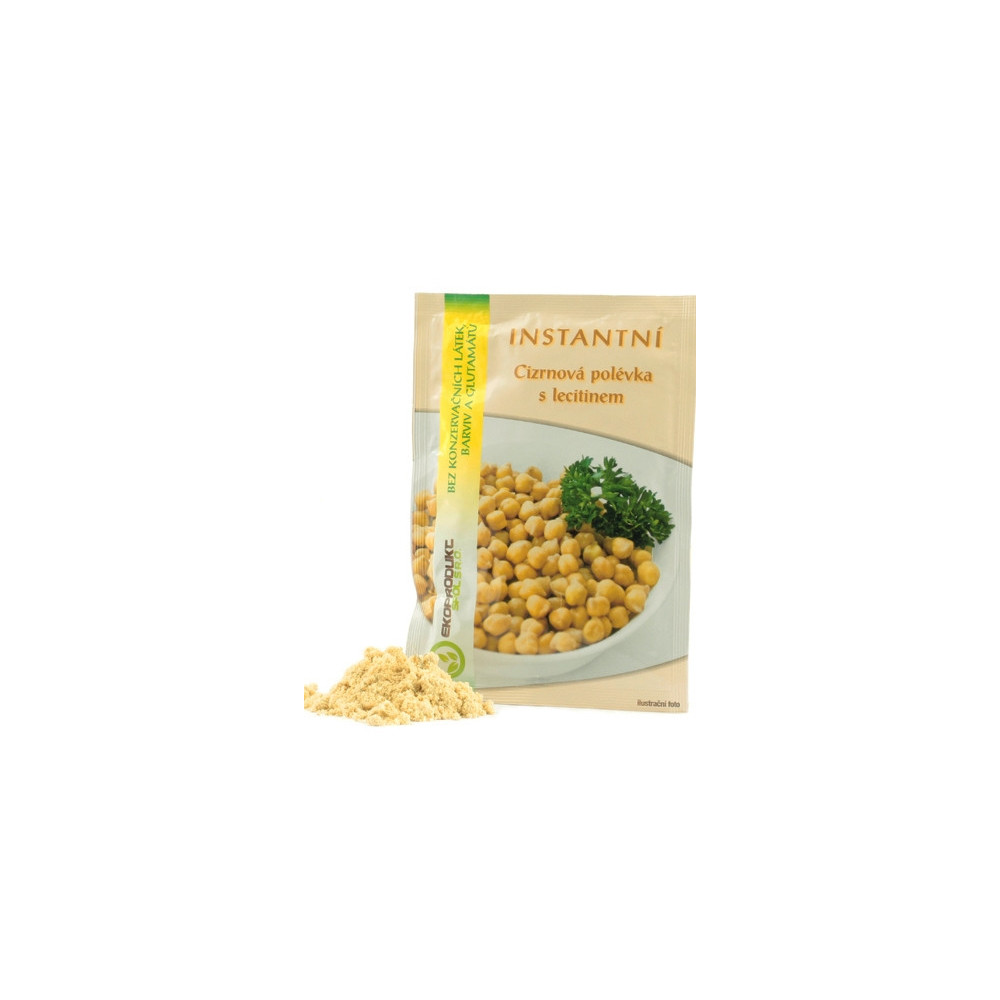 Instantní cizrnová polévka s lecitinem - Ekoprodukt 22g Instantní cizrnová polévka s lecitinem - Ekoprodukt 22g