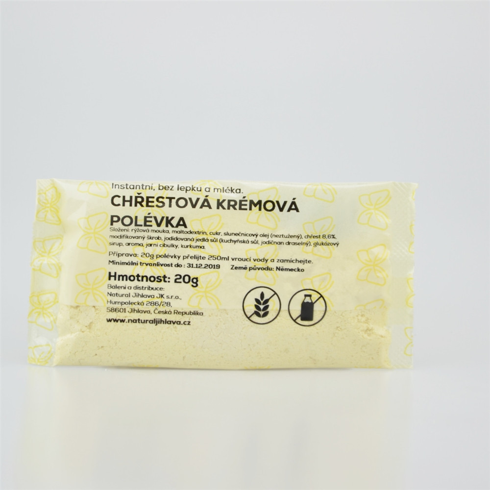 Instantní krémová chřestová polévka bez lepku a mléka - Natural 20g