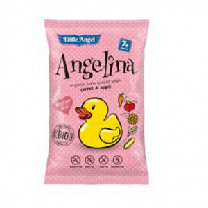 BIO kukuřičný snack Angelina s mrkví a jablkem 60g