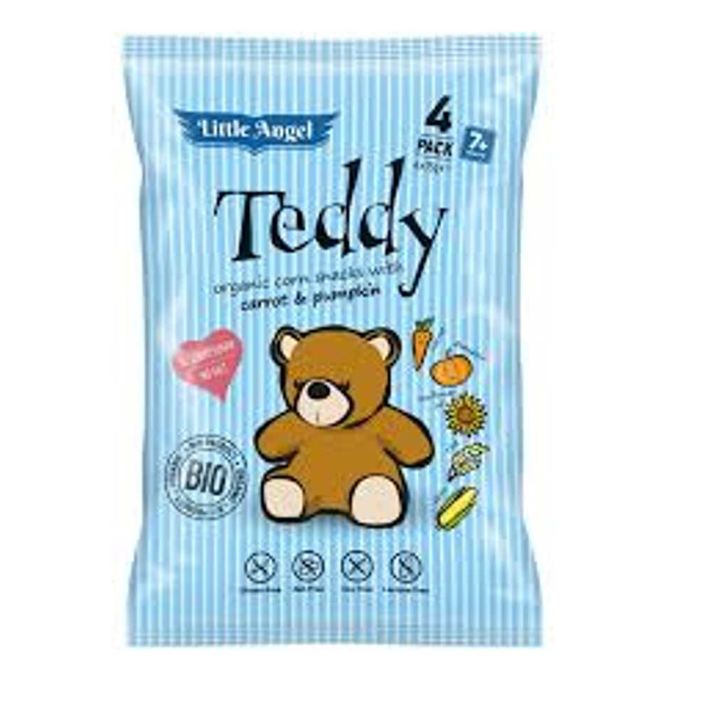 BIO kukuřičný snack Teddy s mrkví a dýní 60g