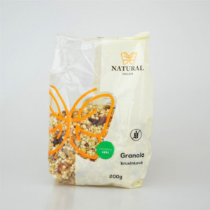 Granola brusinková bez lepku - Natural 200g