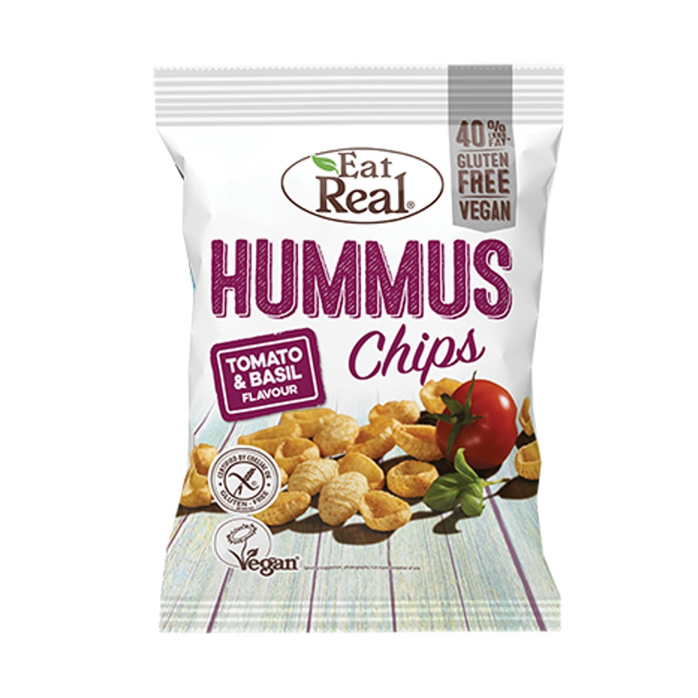Hummus chips rajče a bazalka - Eat Real 25g