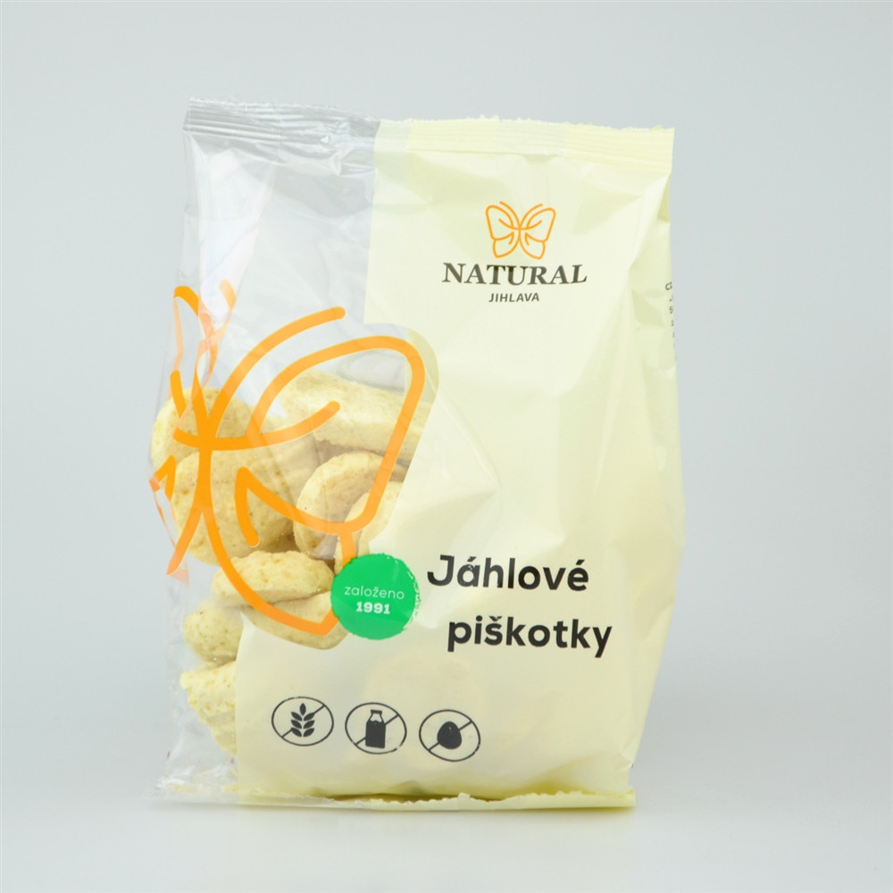 Jáhlové bezlepkové piškotky - Natural 150g