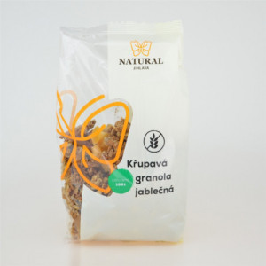 Křupavá granola jablečná bez lepku - Natural 300g