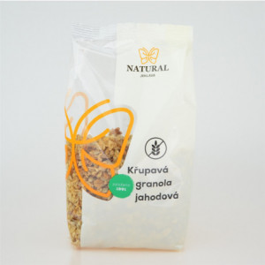 Křupavá granola jahodová bez lepku - Natural 300g