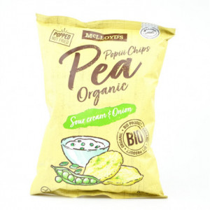 Popped kukuřičný snack s hráškem - příchuť smetana a cibule 45g