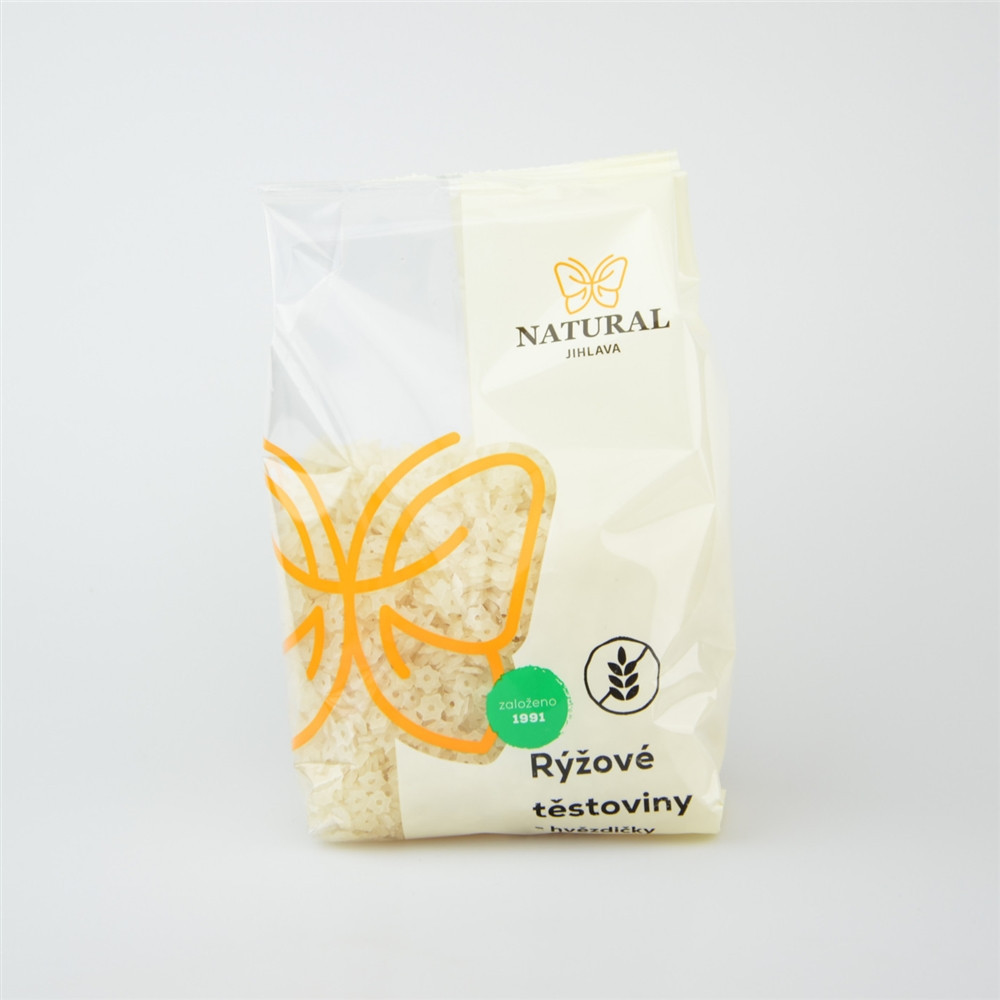 Těstoviny rýžové bez lepku - hvězdičky - Natural 300g